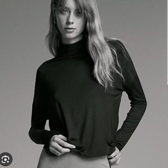 Wilfred Tops - Aritzia burgundy turtleneck blouse